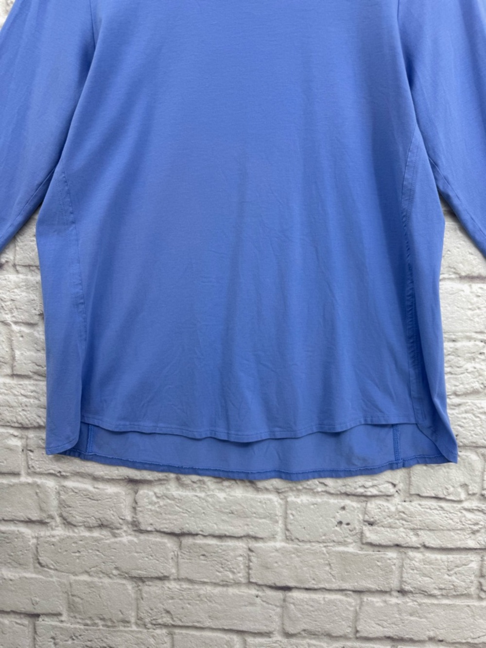 J. Jill Luxe Supima A-Line Tunic Top Forward Seam Tee Top Size Medium - Picture 5 of 12